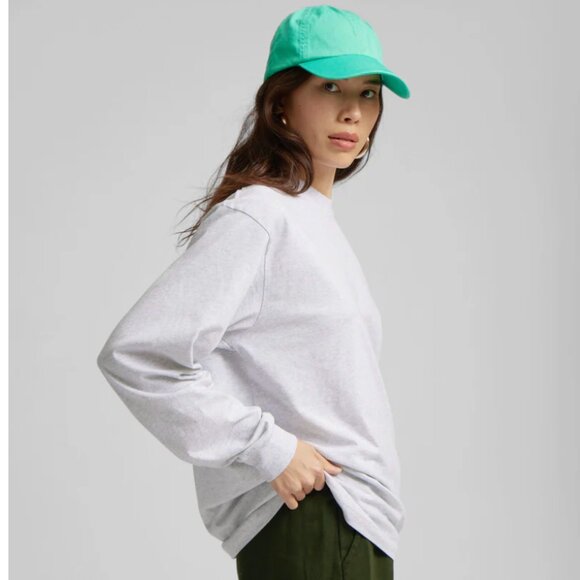 Colorful Standard Oversized Organic Ls T-shirt in Soft Lavender - Picture 2 of 8